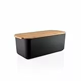 EVA SOLO | Brotkasten | Bietet ansprechende Aufbewahrung, um Brot frisch zu halten | Dänisches Design und Funktionalität | Schwarz