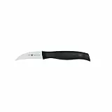 ZWILLING Twin Grip Schälmesser, Klingenlänge 6 cm, Rostfreier Spezialstahl/Kunststoffgriff, Schwarz