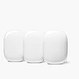 Google WiFi Pro – Wi-Fi 6E zuverlässiges Heimsystem mit schneller Geschwindigkeit und Abdeckung für das ganze Haus, Mesh-Router, Schnee, 3 Stück