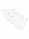 Sloggi Damen Unterhose Basic+ Tai , 4-Pack, 44, Weiß