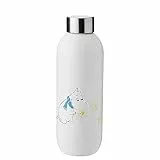 Stelton Thermosflasche Keep Cool - Thermo-Trinkflasche - Doppelwandige Isolierkanne - Moderner Design-Thermobecher für Wasser, heiße & kalte Getränke, Kaffee, Tee - 0,6 Liter, Frost/Moomin
