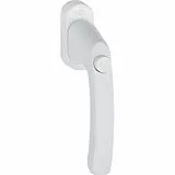 Hoppe 11716836 Fenstergriff LIÈGE-mit Druckknopf, VK 7 x 43, weiß,