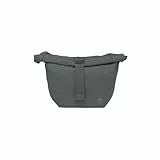 FUCHS & REBELL® Crossbody Tasche Luca - Durchdacht & Nachhaltig – 3-Punkt-Gurt-System für mehr Stabilität, robuste Magnetschnallen, viele Fächer & Flexibles Volumen (4,5-8L) (Dunkel Grau)