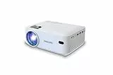 Philips NeoPix 100 Beamer Fixed Beamer 65 Zoll (165 cm) Display, LED, integrierte HiFi-Stereo-Lautsprecher, USB-Konnektivität, HDMI und 3,5mm Klinkenkabel kompakt, weiß