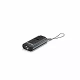 Ledlenser K6R Safety, kompakte Schlüsselbundleuchte, 400 Lumen, wiederaufladbar, mit USB-A-Schnittstelle, mit Schrillalarm-Funktion (Grau)