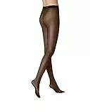 KUNERT Damen Strumpfhose Satin Look 20 transparent glänzend 20 DEN Black 0500 44/46