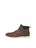 JACK & JONES Herren JFWTUBAR Leather STS Chukka Boots, Braun (Brandy Brown Brandy Brown), 45 EU