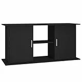 vidaXL Aquariumständer, Aquarium Unterschrank mit viel Stauraum, Aquarium Tisch mit Stabiler Oberplatte, Aquariumschrank Aquarium Halter, Schwarz Holzwerkstoff
