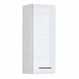 trendteam smart living - Skin - Kommode - Weiß Hochglanz - Hängeschrank mit 1 Tür (rechts oder Links verstellbar) und 1 Einlegeboden - (BxHxT) 30 x 77 x 23 cm - Kontrastreiche Griffe