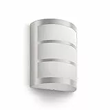 Philips Python LED Outdoor Wandleuchte (5,5 W), wetterfeste Außenleuchte mit warmweißem Licht, energiesparende LED Beleuchtung, Edelstahl