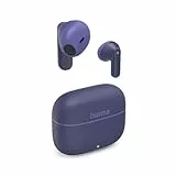 Hama TWS Bluetooth Kopfhörer kabellos Freedom Light II (Bluetooth 5.3 Wireless Earbuds, In-Ear Kopfhörer telefonieren, Mikrofon, Touch Control, Sprachsteuerung, 20h Spielzeit, Ladebox USB-C) blau