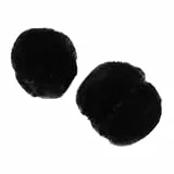 TOYANDONA Damen Handschuhe Winter Warm Flauschige Armschutz Fellstulpen Ohne Fingerkuppen Warme Ärmeln Pulswärmer Für Outdoor 4.72X5.12X5.12 Zoll
