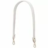 Damen Taschengurt PU Leder, Universal Ersatz Schulterriemen 60 cm für Handtaschen Umhängetaschen Kameratasche DIY Achseltasche (Weiß)