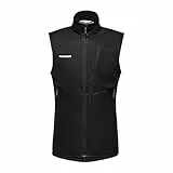 Mammut Ultimate VII SO Vest Men | Outdoor Weste für Herren, Ärmellose Sportweste, Softshell Wanderweste, Gore-Tex Funktionsweste, Atmungsaktiv & Winddicht | Schwarz, XL