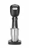 HENDI Getränkemixer, inkl. 2 Mischbecher, 4 Rührwerken, für Milchshakes, Freddo Cappuccino, Frappés, Milchshake Maker, Drink mixer, 0,5L, 230V/400W, 170x196x(H)490mm, ABS, Edelstahl, schwarz