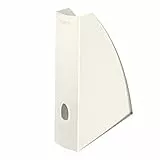 Leitz Stehsammler, A4, Zur Aufbewahrung von Dokumenten und Zeitschriften, Mit Griffloch, Weiß, WOW, 52771001