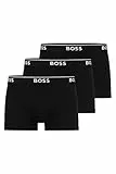 BOSS Herren Trunk 3p Co/EL Boxershorts, Black 001, XXL EU