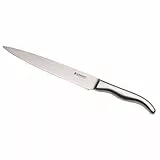 LE CREUSET Schinkenmesser, 20 cm 18/8 Damaststahlklinge mit glattem Schliff, Edelstahlgriff, Rostfrei, Silber, 98000420000100