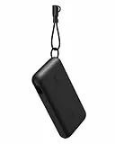 Belkin Powerbank 20.000 mAh mit 2 USB-C-Anschlüssen und 1 USB-A Anschluss, Akkuanzeige, 20 W Leistung für iPhone-Serie 16, Samsung Galaxy S25, Pixel 9, iPad usw. – Schwarz