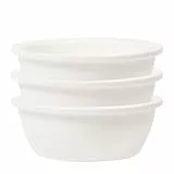 GUUSII HOME 3 Stück Ersatznäpfe Ersatzschalen Keramik für Bambus Foodbar, mikrowellen und spülmaschinenfest(12cm-6.76oz)