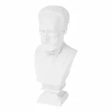 Cabilock Miniatur Musikerbüste aus Weißem Kunstharz mit Europäischem Stil Vielseitige Schreibtisch Statuen Dekoration und Leicht zu Reinigendes Kunstobjekt für Display und Tischdekoration