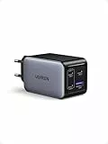 UGREEN Nexode 65W USB C Ladegerät 4-Port GaN Netzteil Mehrfach Schnellladegerät PD Charger unterstützt PPS 45W kompatibel mit MacBook Pro/Air, HP Laptop, iPad Serien, iPhone 17, Galaxy S24