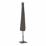 Classic Accessories Ravenna Garden Schirmabdeckung, Dunkles Taupe/Grau/Espresso (Durchmesser: 335 cm)