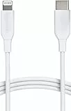 Amazon Basics USB-2.0 Typ-C auf Lightning-Kabel (MFi-zertifiziert), 0.9 m, Weiß