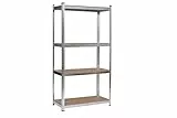 Linea Garden Friend Regal mit 4 Einlegeböden aus Metall und MDF Maße: H 160 L 120 B 40 cm Tragkraft: 150 kg pro Regal, Steckmontage