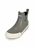MADSea Unisex Gummistiefelette Short Story | Regenstiefel Gummistiefel Gartenschuhe Wasserdicht Segelstiefel | Kurzer Schaft Knöchelhoch, Grau/Weiß, 45 EU