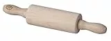 Dr. Oetker Mini-Holzteigrolle für Backbegeisterte – 23 cm, Massives Holz, stabil & langlebig für alle Teigarten, leichte Reinigung, Braun