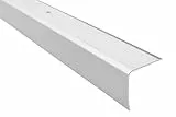 Effector Treppenwinkel Aluminium - 180 cm, 35x35 mm, Silber - Kantenschutzprofil zum Schrauben