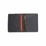 JJNUSA Handgemachte minimalistische Herren-börse aus Leder mit Kartenhalter, Distressed Wallets für Geschenke - - Medium