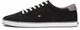Tommy Hilfiger Herren Vulcanized Sneaker Schuhe, Schwarz (Black), 42