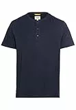 camel active Herren Kurzarm Henley T-Shirt mit Knopfleiste Dunkelblau, Menswear-XL