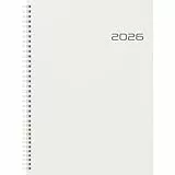 BRUNNEN Buchkalender Mod. 781 2026 | A4, Kunststoff, transparent