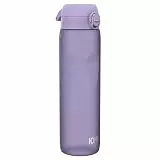 ion8 1 Liter Trinkflasche, 1000ml, Auslaufsicher, Einhandöffnung, Sichere Verriegelung, Spülmaschinenfest, BPA-frei, Tragegriff, Leicht zu Reinigen, Ideal für Sport und Fitnessstudio, Helles Lila