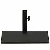 Dehner Schirmständer, ca. 49 x 30 x 24.5 cm, 20 kg, Metall, schwarz