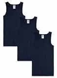 Sanetta Jungen 3er Pack Shirt, 300000 Unterhemd, Blau, 176 EU