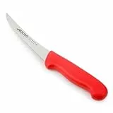 Arcos Ausbeinmesser 14 cm - Edelstahl Nitrum Klinge, Professionelles Fleischermesser zum Schneiden von Knochen und Fleisch - Ergonomischer Griff aus Polypropylen, Serie 2900, Farbe Rot