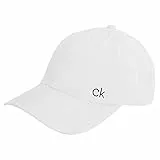 Calvin Klein Herren klassischer Baumwoll Cap - Weiß - One Size