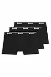 BOSS Herren Brief 3p Co/EL Boxershorts, New - Black001, L EU