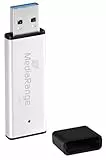 MediaRange USB 3.0 Hochleistungs Speicherstick 128GB - Mini USB Flash-Laufwerk mit hochwertigem Aluminium Gehäuse, externe Speichererweiterung mit Lesegeschwindigkeit von bis zu 220 MB/s, Farbe Silber