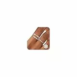 Maynor 3 Stück Ringe Silber 925 Damen Ring Frauen Cubic Zirkonia Verlobungsring Damen Verstellbare Statement Ring Damen Stapelbare Daumenring Fingerring Set Schmuck
