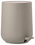 Zone Denmark Nova Mülleimer fürs Bad, Kosmetikeimer, Abfalleimer fürs Badezimmer, Durchm. 20,5 cm, Höhe 23,5 cm, Fassungsvermögen 3 Liter, Taupe