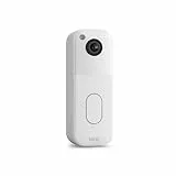 Neu: Blink Videotürklingel (Einzelgerät) | Kopf-bis-Fuß-Aufnahme in HD, 2 Jahre Batterielaufzeit, IP-65 | Funktioniert mit Alexa | Erforderliches Sync-Modul nicht enthalten – (Weiß)