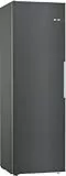 Bosch KSV36VXDP, Serie 4 Kühlschrank, 186 x 60 cm, 346 L, VitaFresh XXL Schubladen - längere Frische, Flaschenablage, Easy Access Shelfs aus Glas, LED-Beleuchtung, Gebürsteter schwarzer Stahl