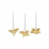 Georg Jensen Weihnachtskerzenhalter in Gold Edelstahl von Sanne Lund Traberg - 3 Stück