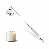 YZROHYI Kerzenlöscher Edelstahl Kerzen Löschen,Kerzenauslöscher Metall,Candle Extinguisher,Dochtlöscher Mit Langem Griff,Löschglocke Kerzenglocke,Kerzenzubehör Kerzenwerkzeug für Die Meisten Kerzen