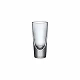 Bormioli Rocco 156739F Bistro Aperitif, 148ml, mit Füllstrich bei 2cl + 4cl, Glas, transparent, 6 Stück